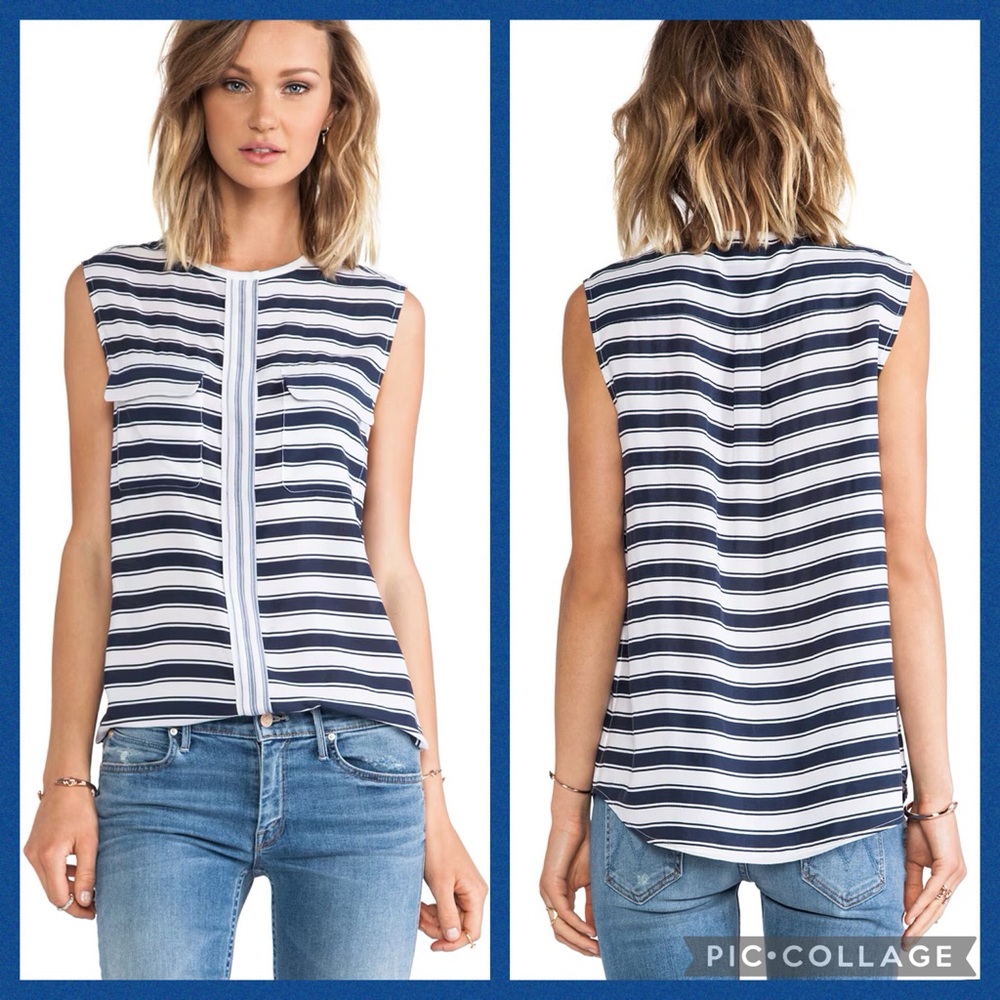 Equipment Silk Sleeveless Lynn Blouse